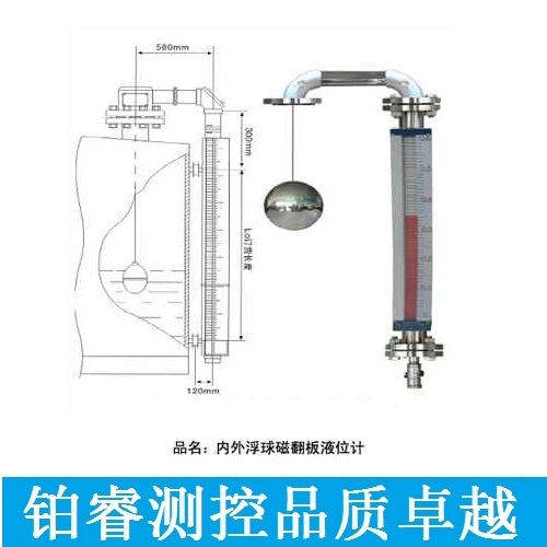 UHZ-58/N內(nèi)浮球磁翻板液位計(jì)